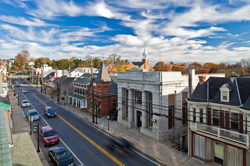 Picturesque view of main street Middletown