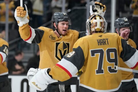 Golden Knights rally past Mammoth 4-2 in Game 1 as Nic Dowd nets the winner