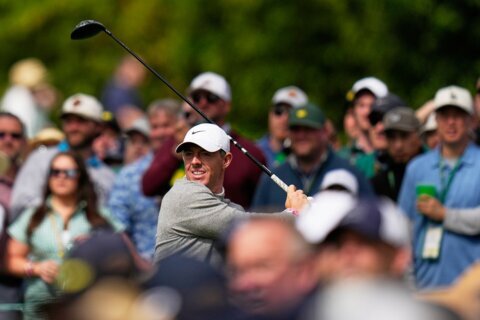 Rory McIlroy is taking a champion's victory lap at Augusta National ahead of his Masters defense