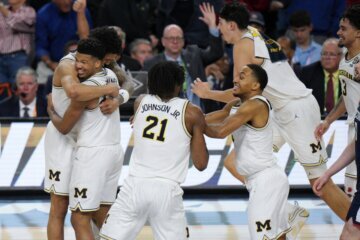 NCAA UConn Michigan Basketball