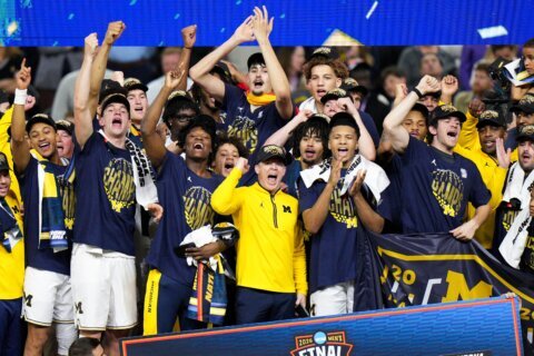 NCAA UConn Michigan Basketball