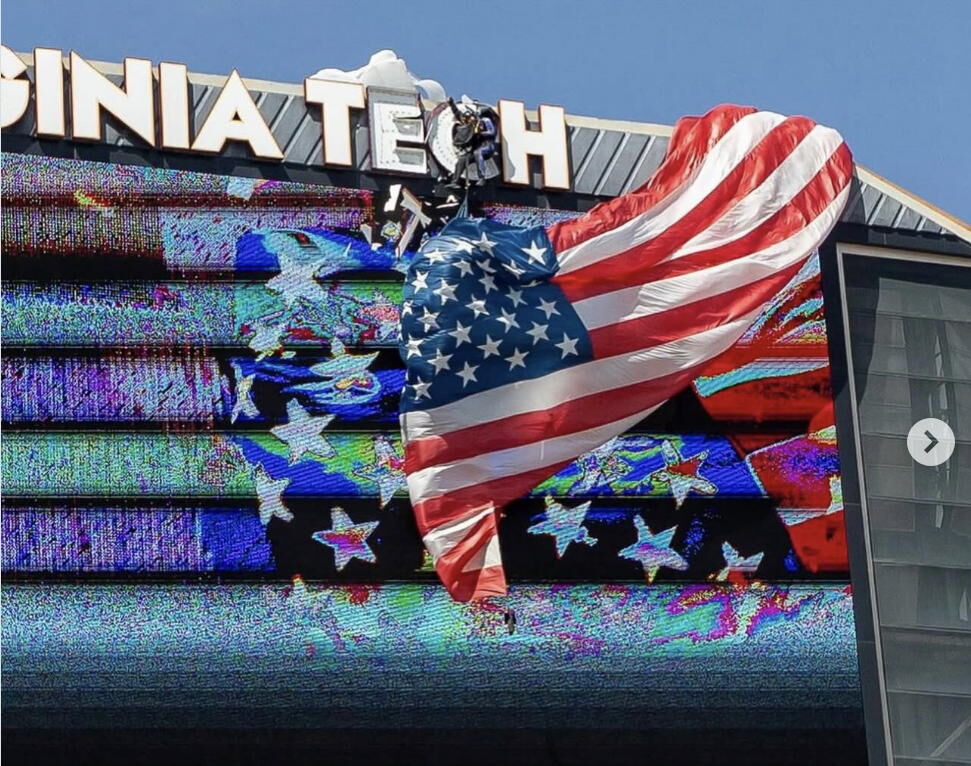 ‘I looked for a way out’: The Virginia Tech skydiver speaks after Saturday’s scoreboard crash