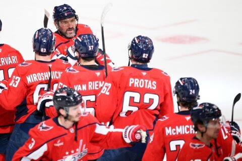Ovechkin response to fans’ request for 1 more year: ‘I’ll think about it’