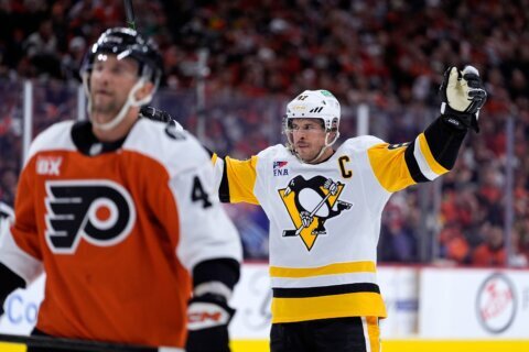 Crosby and Letang strike as the Penguins stave off a sweep with a 4-2 Game 4 win over Flyers