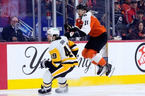 Cam York scores in OT as Flyers beat Penguins 1-0 in Game 6, reach Round 2