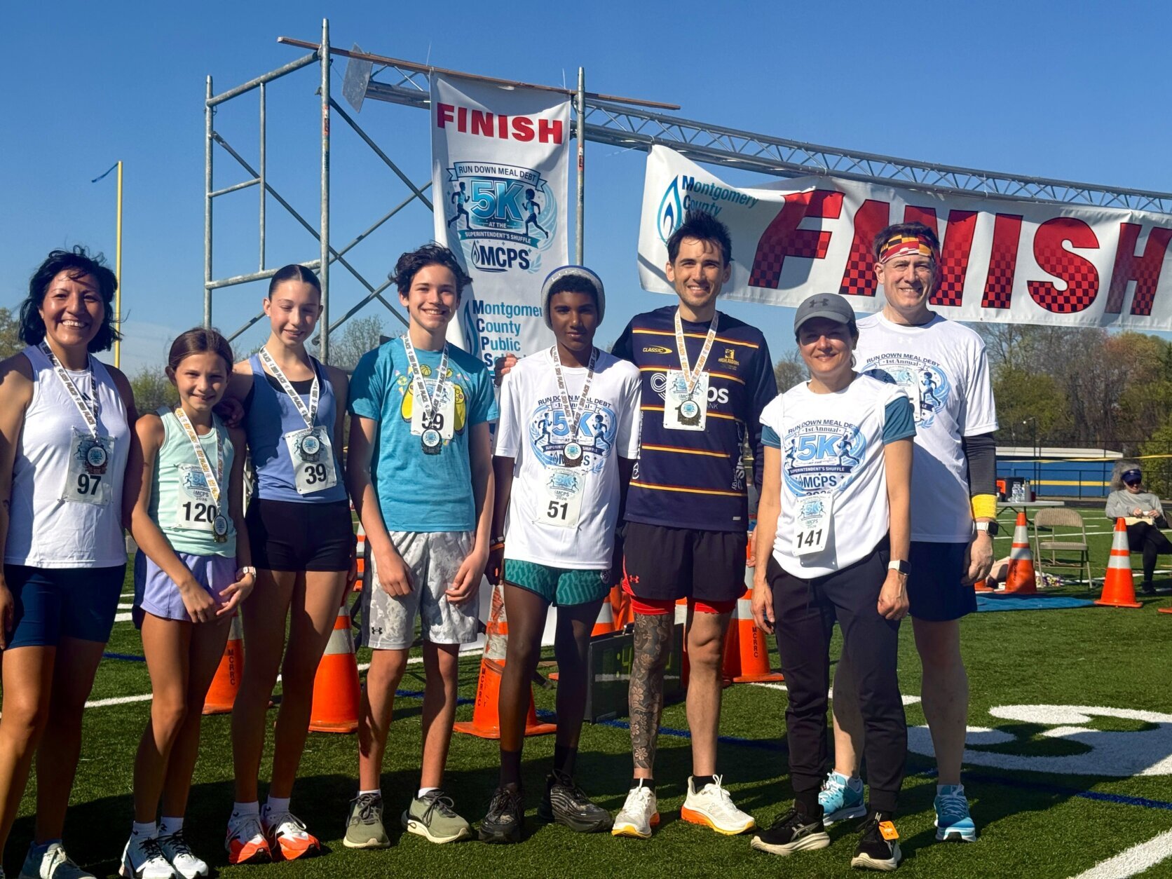 Winners of the race.