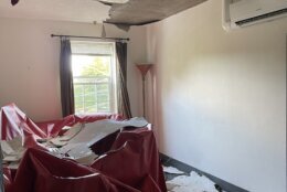 Electrical and ceiling damage at Mt Olivet