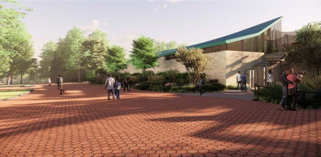 rendering for exhibit at zoo