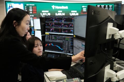 Asian shares mostly gain while oil prices keep rising
