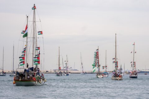Flotilla carrying activists and aid for Palestinians in Gaza sets sail from Spain