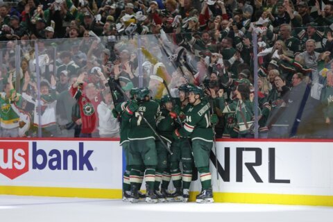 Wild beat Stars 5-2 for first playoff series win in 11 years