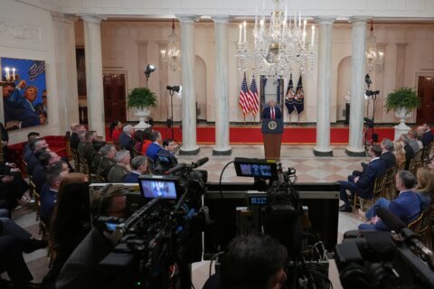 FACT FOCUS: False claims Trump made as he addressed the nation about Iran