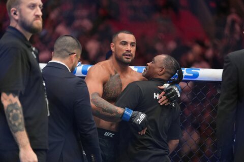 Report: Newly crowned UFC champ Carlos Ulberg says he lost title belt while celebrating the win