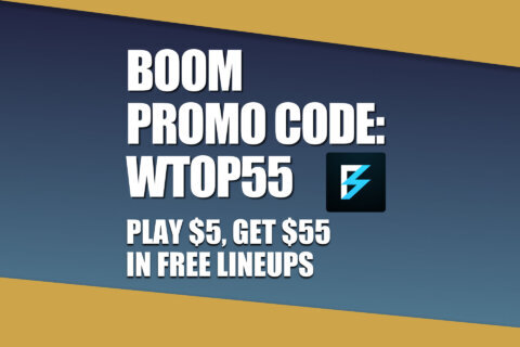 Boom Promo Code WTOP55: Play $5, Get $55 Bonus for NBA Playoff Lineups