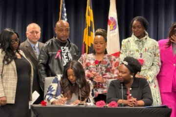 Prince George's County Executive Aisha Braveboy signs a new set of laws aimed at pushing back on the Trump administration.