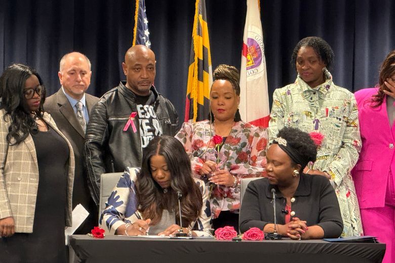 Prince George's County Executive Aisha Braveboy signs a new set of laws aimed at pushing back on the Trump administration.