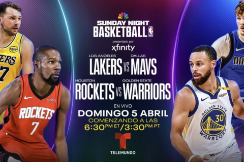 La emoción de la NBA en Telemundo: Lakers vs Mavs y Houston Rockets vs Golden State Warriors