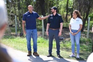 Wes Moore at tree planting event