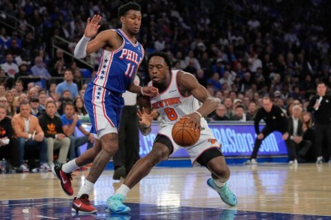 OG Anunoby is questionable for Game 3 and day to day with a strained hamstring, AP source says