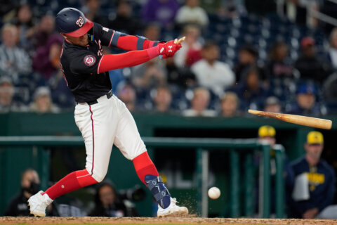 Contreras gets 4 hits again and Brewers’ combined no-hit bid spoiled in 6-1 win over Nationals