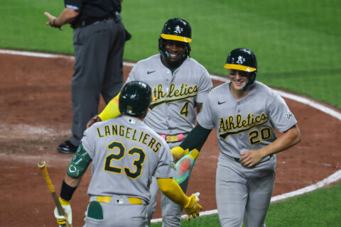 Nick Kurtz’s 2-run triple highlights a 3-run fifth as the Athletics edge the Orioles 4-3
