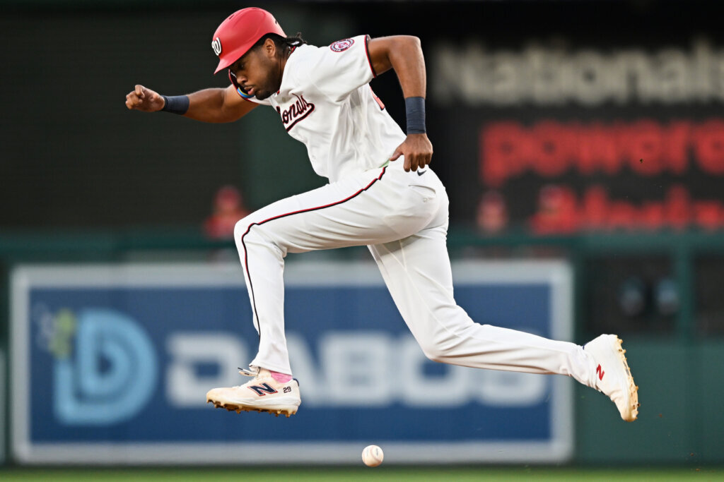 Nationals’ James Wood hits majors’ first inside-the-park grand slam since 2022