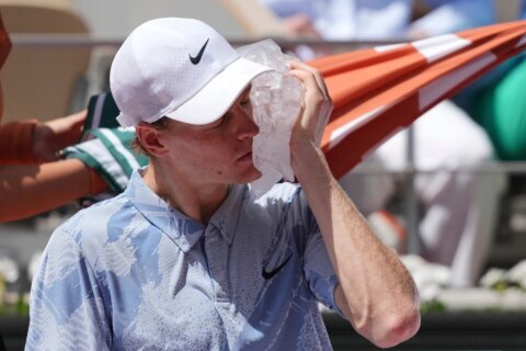 Top-ranked Jannik Sinner loses in the French Open second round