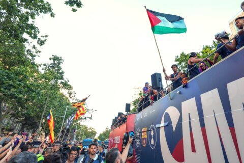 Israeli minister criticizes Barcelona star Lamine Yamal for waving Palestinian flag
