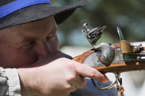 Muskets like those from 1776 are mostly exempt from today’s gun laws