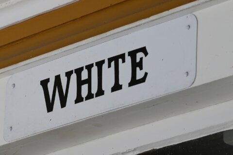 Separate and unequal: The ‘Whites Only’ sign was a visible reminder of American racism