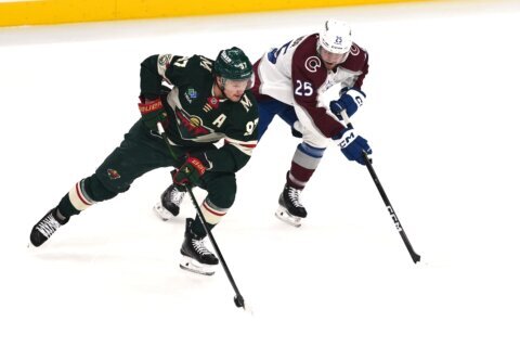 Kaprizov gets the Wild going with a goal and two assists in a 5-1 win to hand the Avs their 1st loss