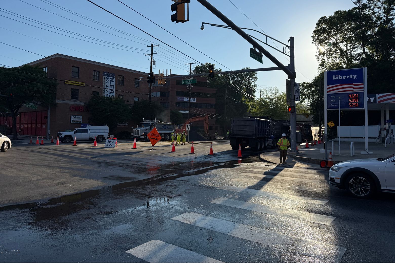 The 20-inch water main has been repaired, a WSSC spokesperson told WTOP on May 20, 2026.