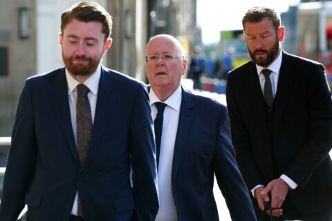 Estranged husband of former Scottish leader admits $540K embezzlement of party funds