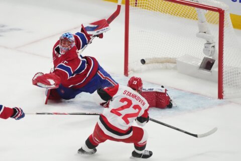 Hurricanes beat the Canadiens 4-0 to move within a victory of the Stanley Cup Final