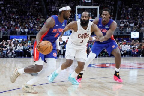 Mitchell scores 26 and the Cavaliers rout the Pistons 125-94 in Game 7 to reach the East finals