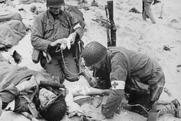Combat medic in WWII