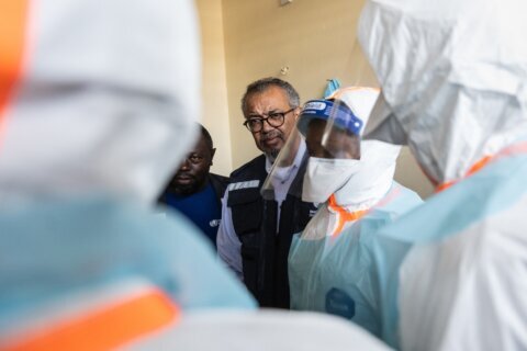 WHO chief hails 5 Ebola recoveries as a new treatment center opens in eastern Congo