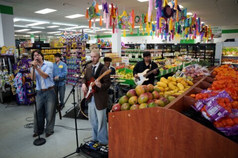 A Latino grocery store in Delaware turns its produce aisle into a music stage