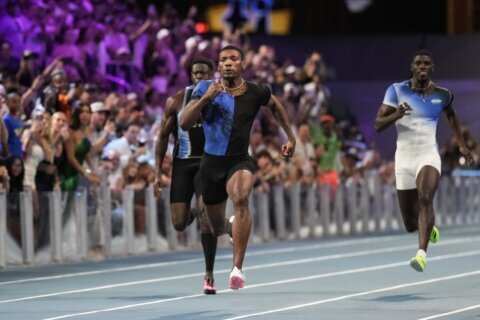 Kerley runs 9.97 at Enhanced Games, where Kristian Gkolomeev gets a $1M bonus for swimming mark