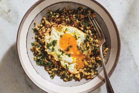 David Tamarkin’s recipe for Greens, Grains and Fried Egg works for any meal