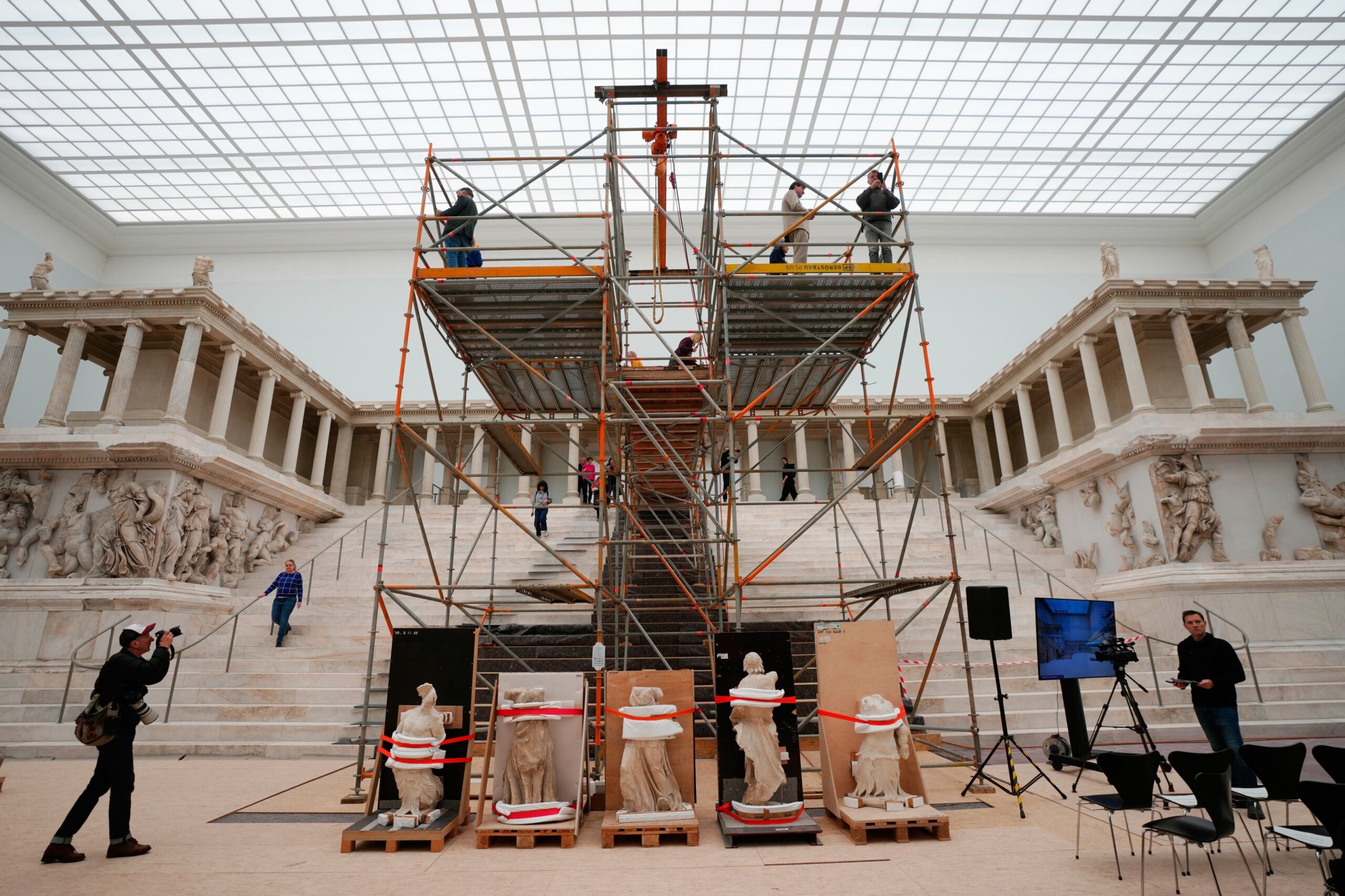 Berlin’s Pergamon Museum will reopen in mid-2027 as a lengthy restoration moves forward
