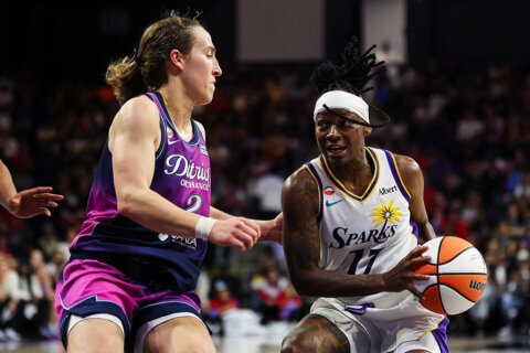 Wheeler’s late burst, Ogwumike’s double-double help Sparks beat Mystics 92-87