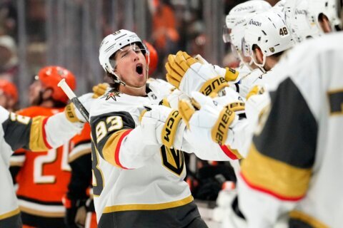 Marner, Dorofeyev propel Golden Knights past Ducks 5-1 in Game 6 clincher, into conference finals