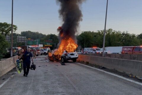 NBC News correspondent helps rescue teen driver from burning car on Capital Beltway
