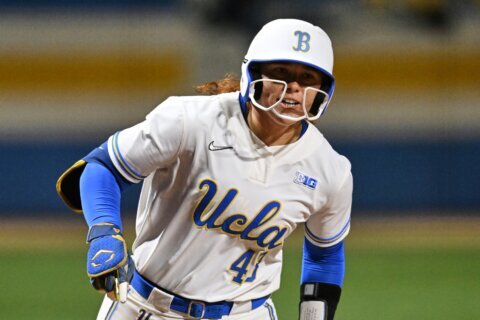 UCLA’s Megan Grant ties Division I softball home run record with her 37th of the season