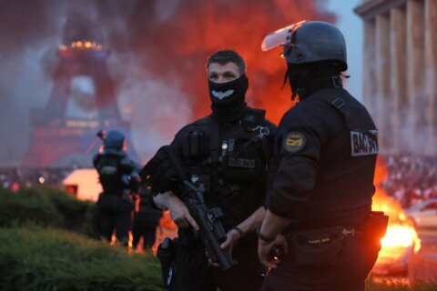 Paris police detain 45 after violence erupts during celebrations of PSG’s Champions League title