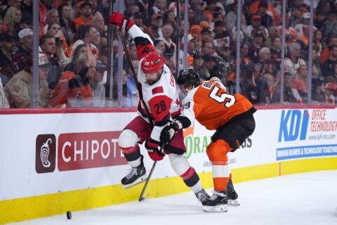 Hurricanes and Flyers head to overtime tied at 2