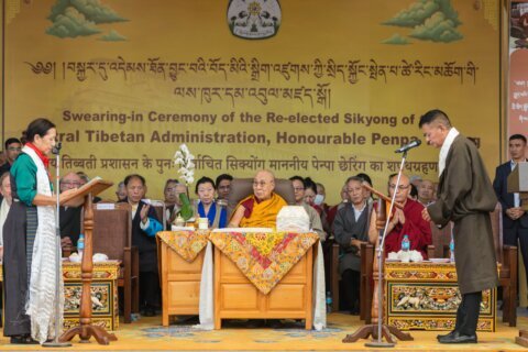 Penpa Tsering sworn in for a second term to lead Tibet’s government-in-exile
