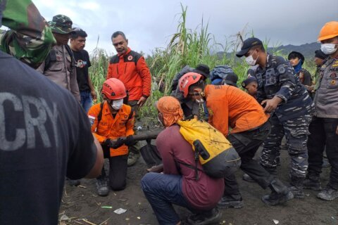 Bodies retrieved from Indonesian volcano after eruption kills 3 hikers