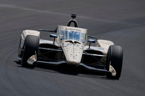 Felix Rosenqvist posts fastest 4-lap average in 1st round of Indianapolis 500 qualifying